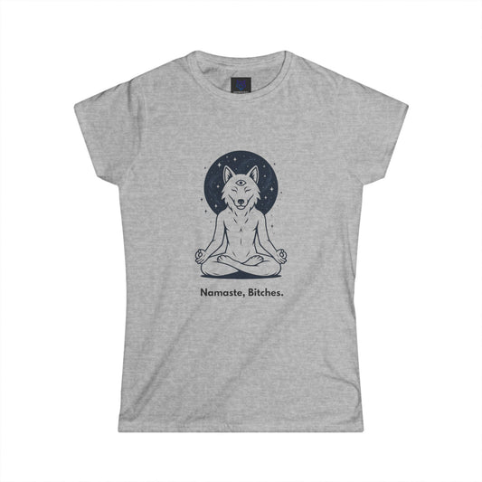 Namaste Bitches – Peace, Power & Play Tee - Namaste Bitches Women's Tee | Existential Beast Shirt | Yoga Lover Gift | Mindfulness Apparel | Cute Graphic T-Shirt