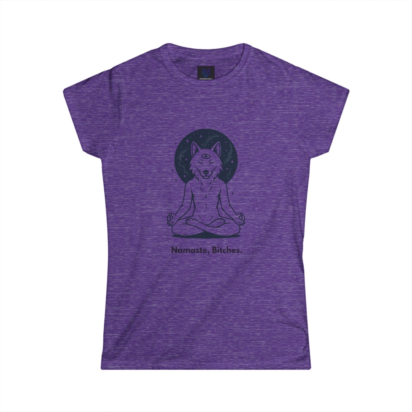 Namaste Bitches – Peace, Power & Play Tee - Namaste Bitches Women's Tee | Existential Beast Shirt | Yoga Lover Gift | Mindfulness Apparel | Cute Graphic T-Shirt