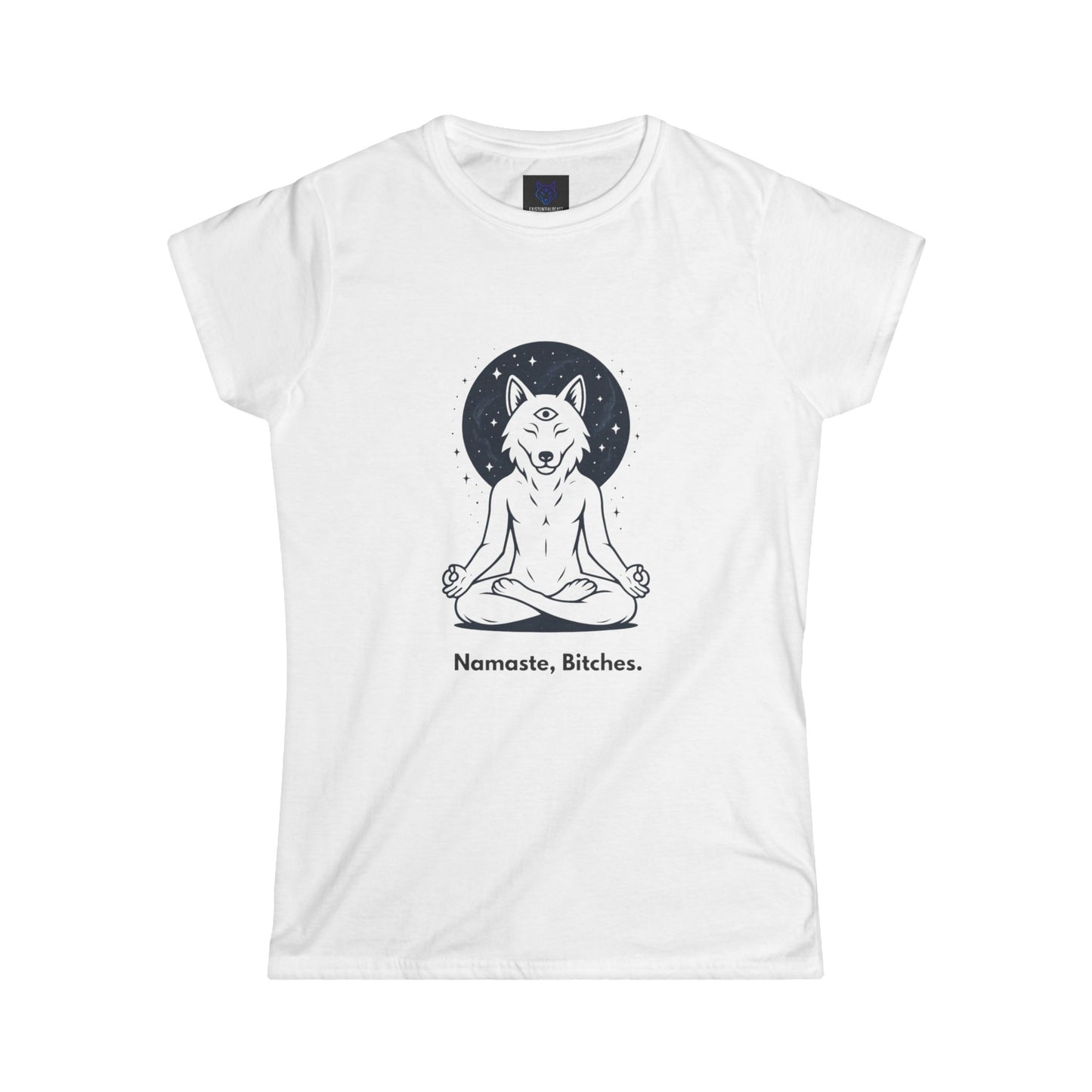 Namaste Bitches – Peace, Power & Play Tee - Namaste Bitches Women's Tee | Existential Beast Shirt | Yoga Lover Gift | Mindfulness Apparel | Cute Graphic T-Shirt