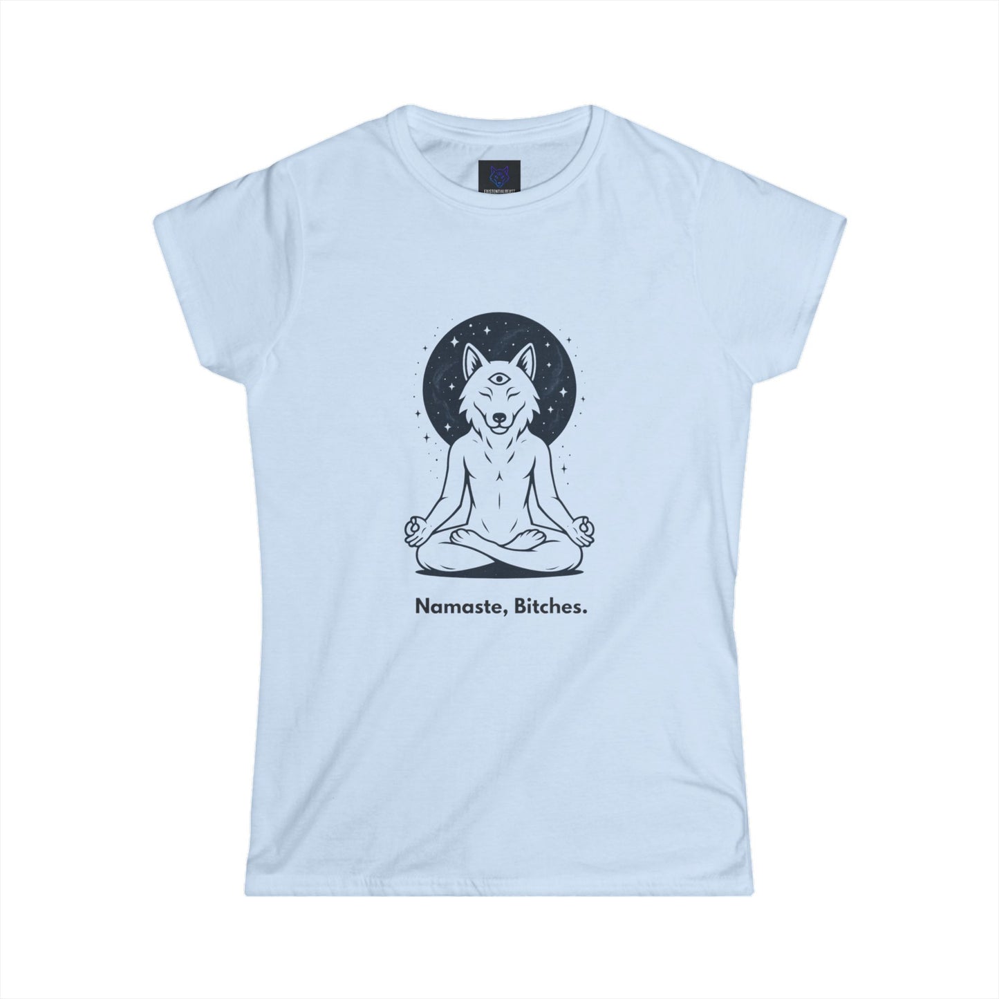 Namaste Bitches – Peace, Power & Play Tee - Namaste Bitches Women's Tee | Existential Beast Shirt | Yoga Lover Gift | Mindfulness Apparel | Cute Graphic T-Shirt