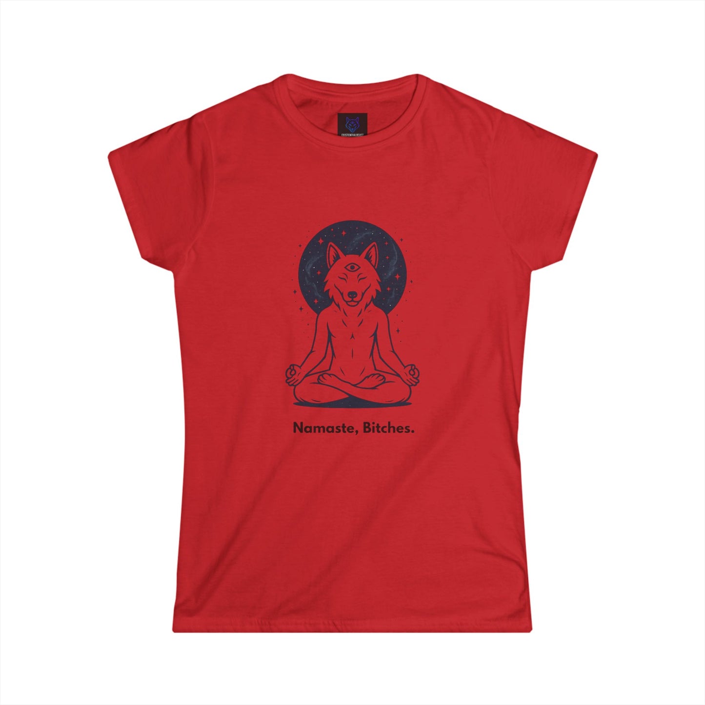 Namaste Bitches – Peace, Power & Play Tee - Namaste Bitches Women's Tee | Existential Beast Shirt | Yoga Lover Gift | Mindfulness Apparel | Cute Graphic T-Shirt